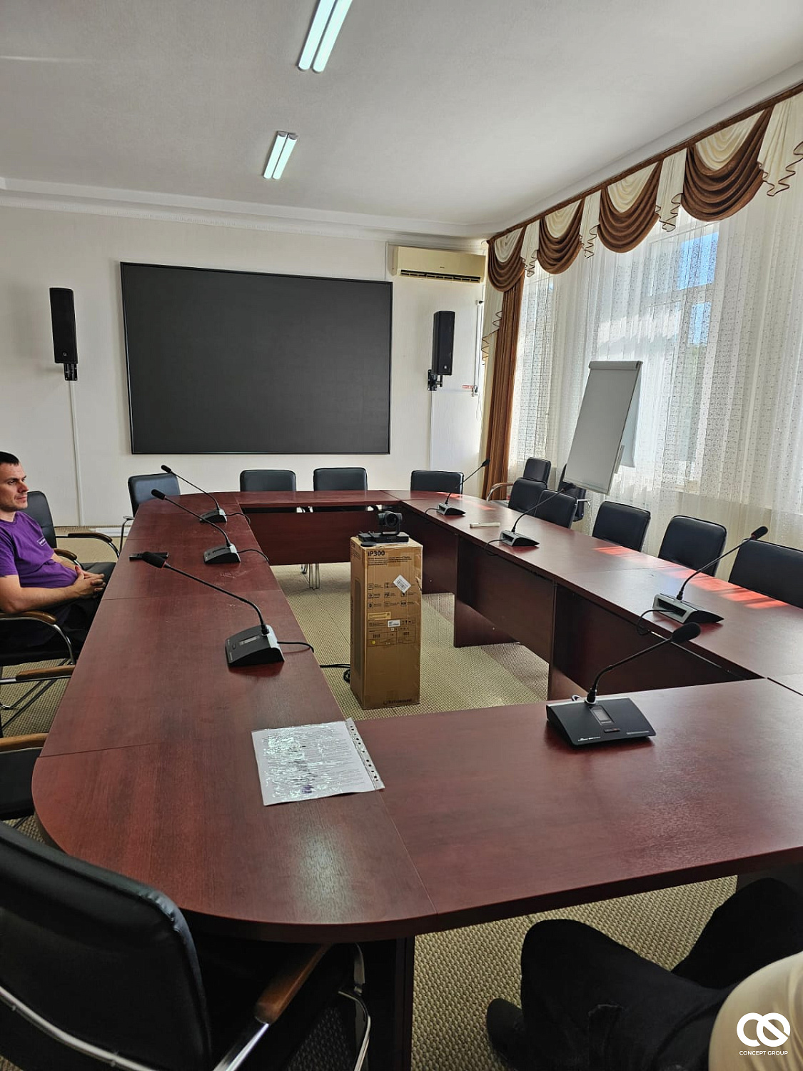 Установка современного оборудования в переговорной для ФГБПОУ Майкопское СУВУ