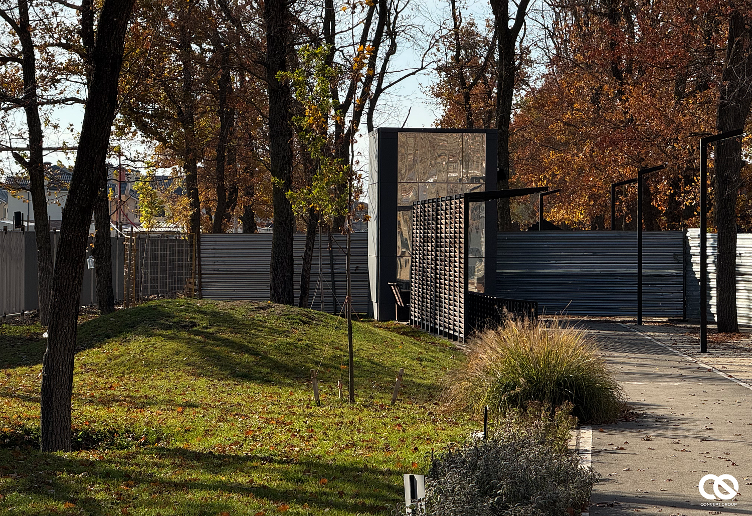 Звуковая система в фуд-корте ЖК Самолет