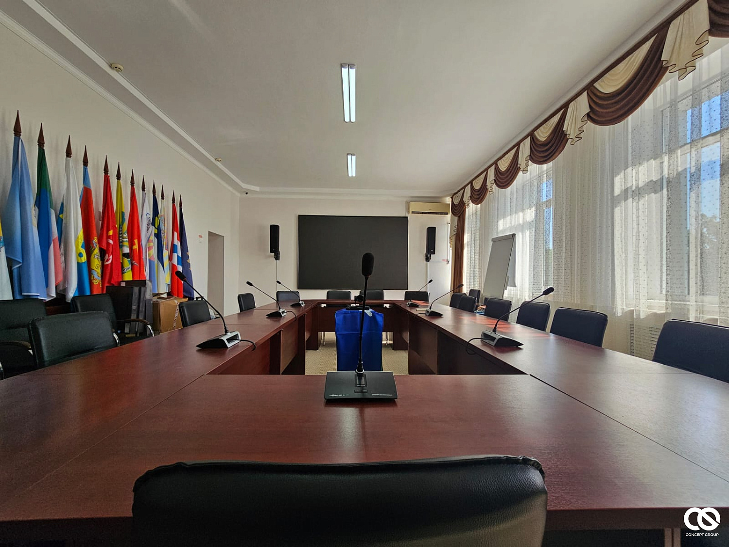 Установка современного оборудования в переговорной для ФГБПОУ Майкопское СУВУ