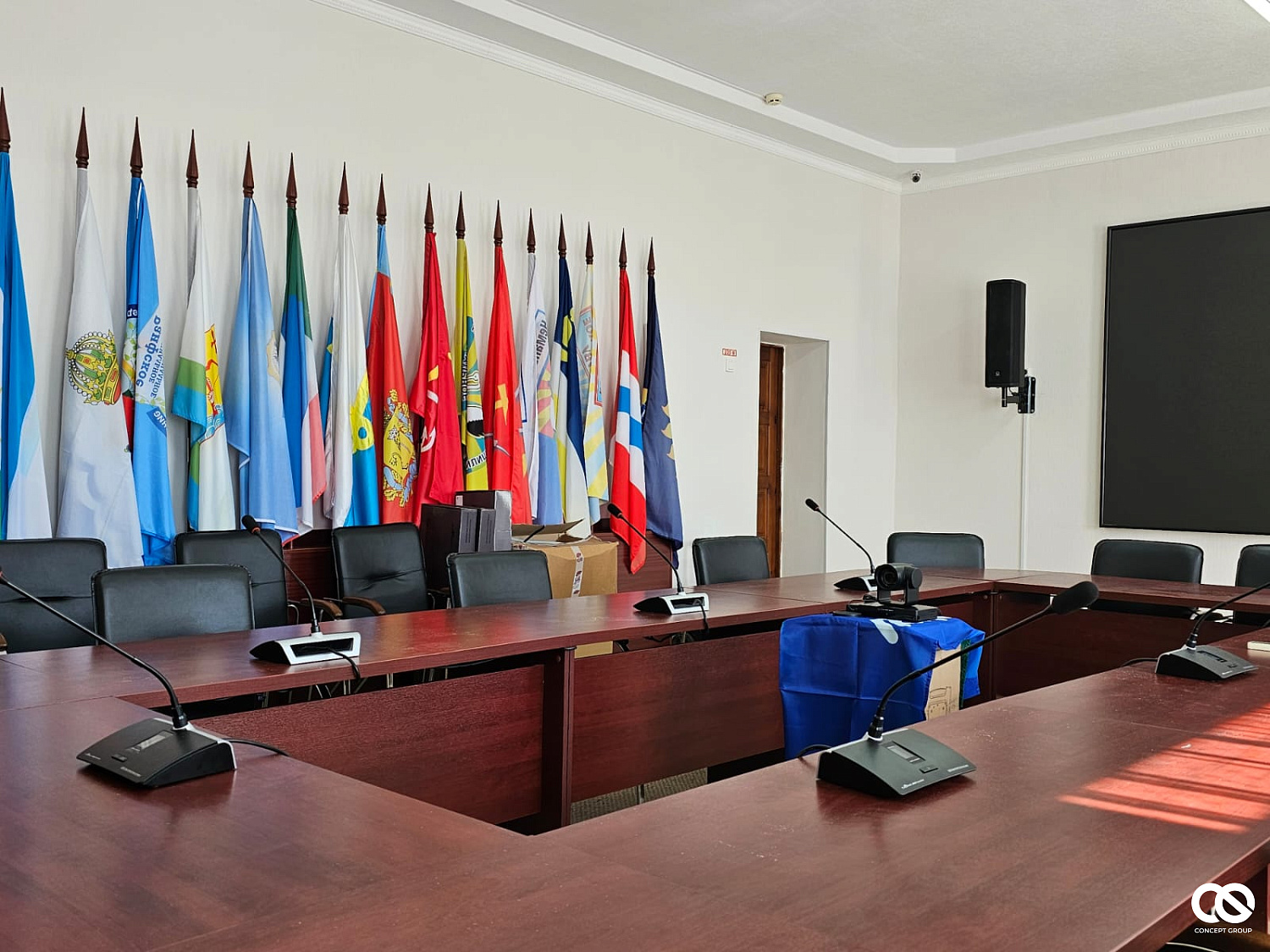 Установка современного оборудования в переговорной для ФГБПОУ Майкопское СУВУ